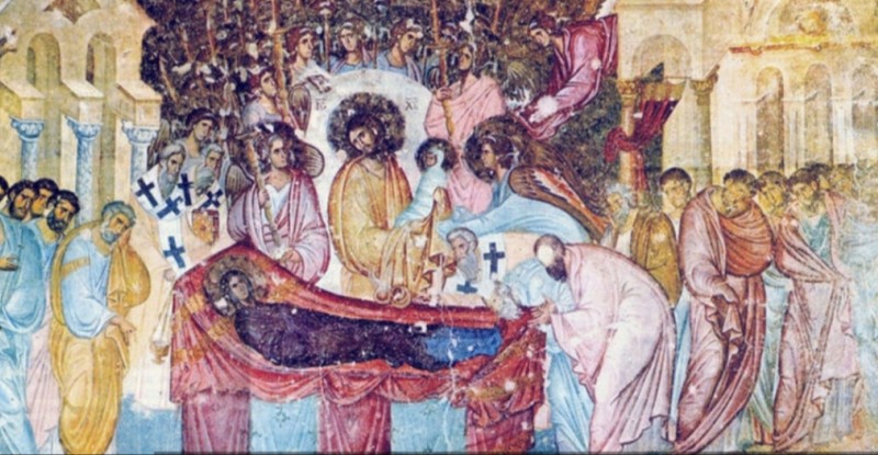 Freska Uspenje Presvete Bogorodice